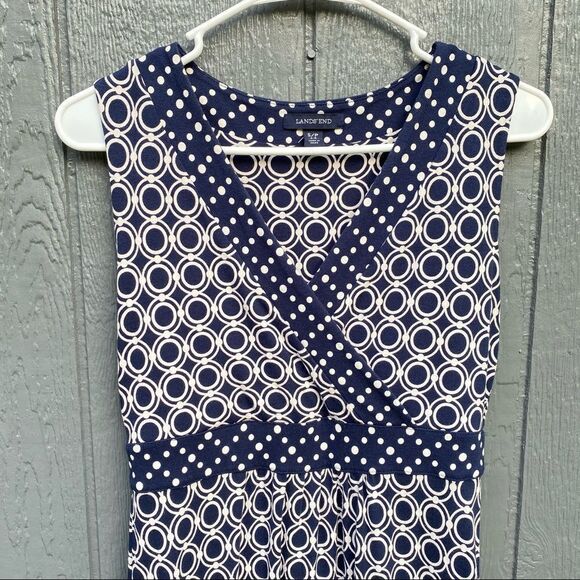 Lands' End Maxi Cross Front Sleeveless Dress - Picture 3 of 11